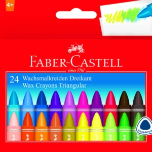 Faber CASTELL Triangular Wax Crayons 24's