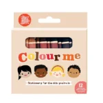 Colour ME Wax Crayons Tri-Grip Skin Tones 12'S