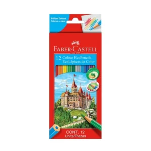 Faber CASTELL Eco Colour Pencils 12 + 3 World BiColour