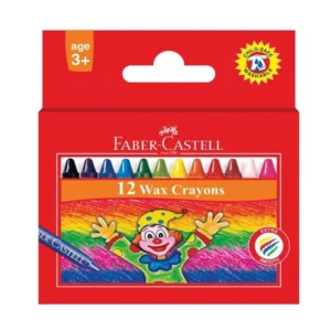 Faber CASTELL Slim Wax Crayons 12's