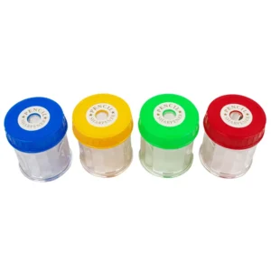 Foska 1 Hole Round Barrel Sharpener Assorted (Pack of 12)