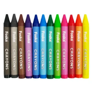 Foska Wax Crayons Jumbo 12's