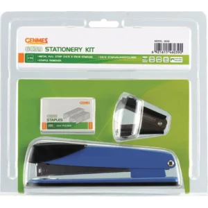 Genmes F039 Full Strip Stapler + Staple Remover + Staples 26/6 1000's - Set