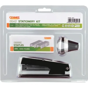 Genmes F047 Half Strip Stapler + Staple Remover + Staples 26/6 5000's - Set