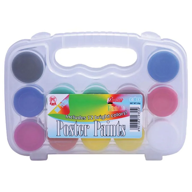 K BRAND Tempera Paint Set 12 Colour K BRAND Tempera Paint Set 12 Colour