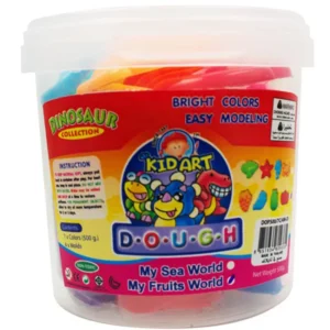 KID ART Playdough 500g Bucket 7 Colour