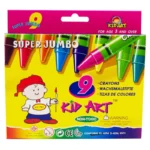 KID ART Wax Crayons Super Jumbo 9's
