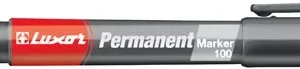Luxor 100 Permanent Marker Bullet Fine Black (Pack of 12)