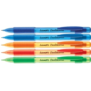 Luxor Click Rite Clutch Pencil Assorted 0.7 HB (Pack of 12)
