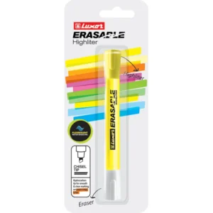 Luxor Erasable Highlighter Yellow Carded