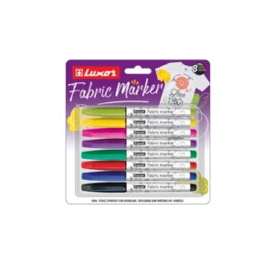 Luxor Fabric Marker Asstd 8 Colour - Set