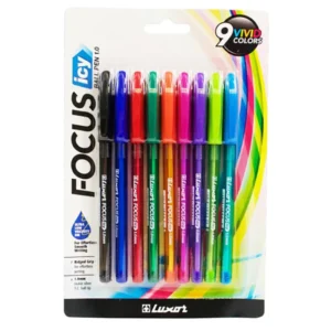 Luxor Focus Icy Ballpen Set 9 Colour