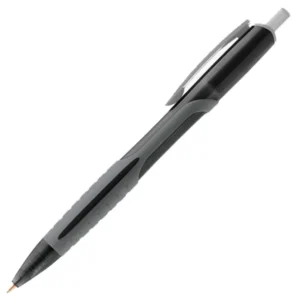 Luxor Micra X2 Retractable Grip Ballpen Black (Pack of 12)