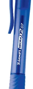 Luxor Micra X2 Retractable Grip Ballpen Blue (Pack of 12)