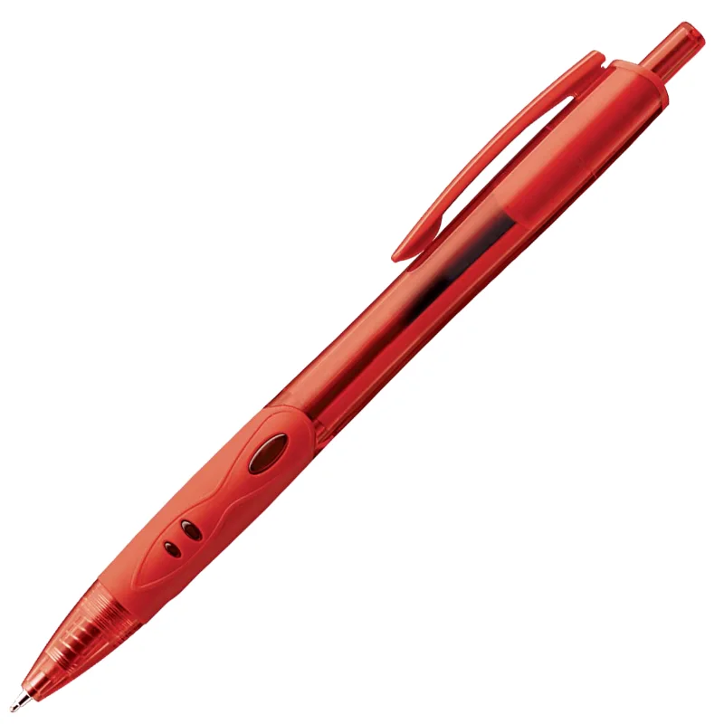 Luxor Micra X2 Retractable Grip Ballpen Red (Pack of 12)