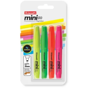 Luxor Mini Highlighter Bright Card 4 - Set
