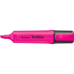 Luxor Text Marker Highlighter Pink (Pack of 12)