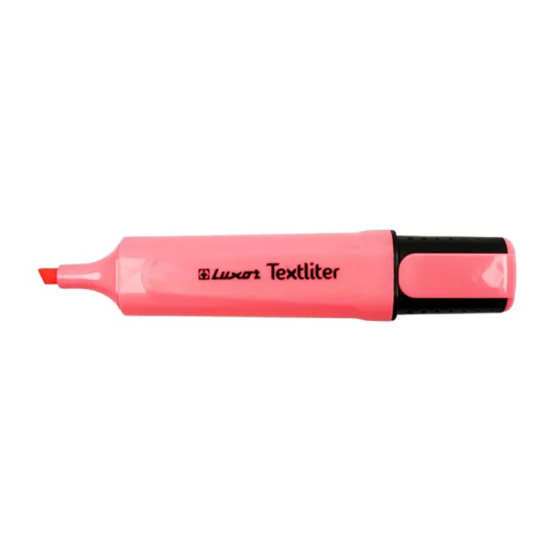 Luxor Text Marker Highlighter Red (Pack of 12) Luxor Text Marker Highlighter Red (Pack of 12)