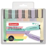 Luxor Text Marker Highlighter Pastel Wallet 6 - Set