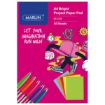 Marlin A4 Project Pad Bright Paper Asstd 50pg