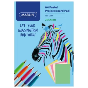 Marlin A4 Project Pad Pastel Board 160g Asstd 25pg