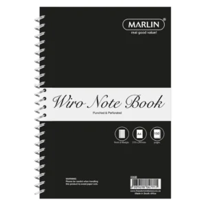 Marlin A4 Side Wiro Notebook Punched/Perforated 150pg