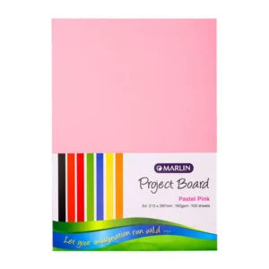 Marlin Project Board A4 160g Pastel Pink 100 Sheet
