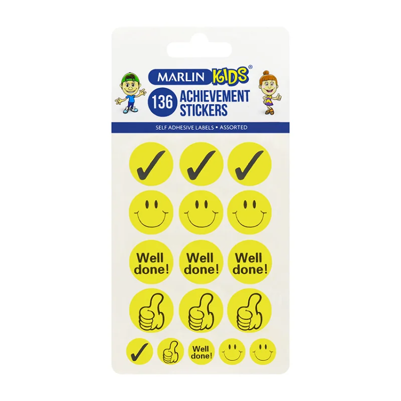 Marlin Well Done Stickers (136 Labels)
