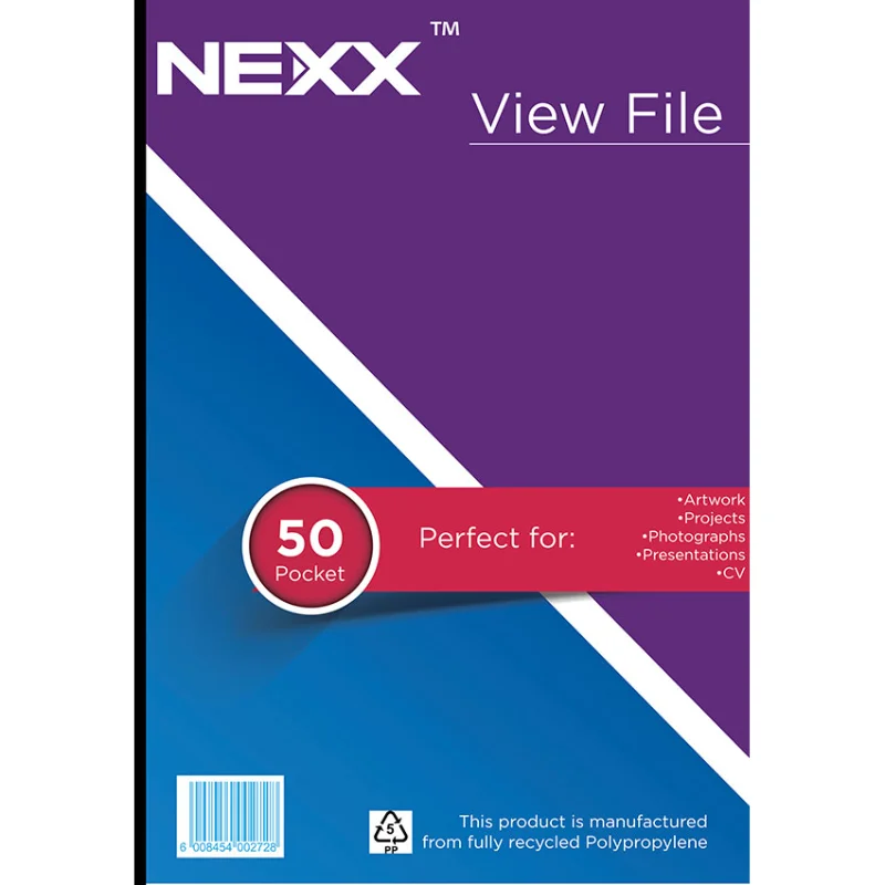 Nexx Economy Scholastic A4 50 Pocket Nexx Economy Scholastic A4 50 Pocket