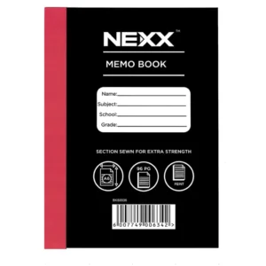 Nexx Memo Book 96pg F/M Hard Cover (Pack of 10)