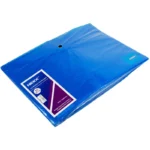 Nexx PP Button Envelope A4 Blue (Pack of 5)