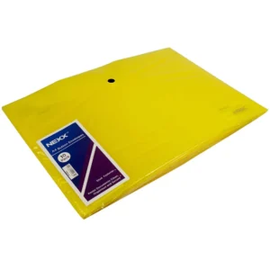 Nexx PP Button Envelope A4 Yellow (Pack of 5)
