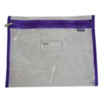 Nexx PVC Clear Book Bag Purple