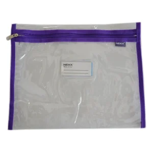Nexx PVC Clear Book Bag Purple