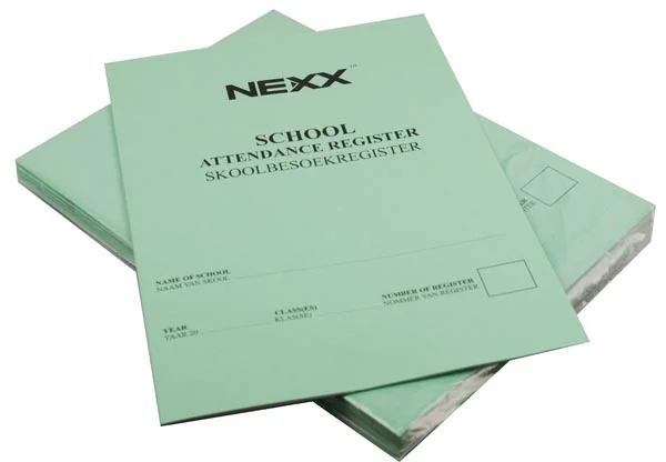 Nexx School Attendance Register Soft Cover Nexx School Attendance Register Soft Cover