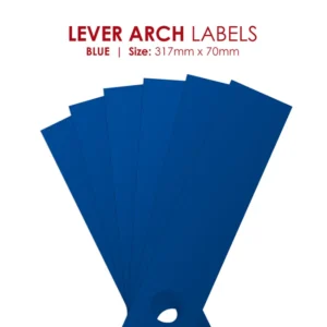 Redfern Lever Arch Labels Blue 12's