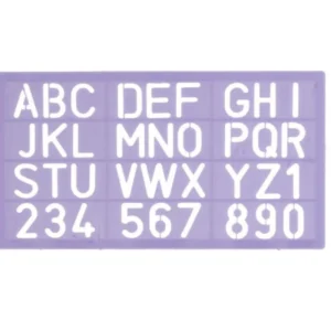 Stencil 100 Ruler Type Upper Case