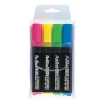 Artline EK 660 Fluorescent Highlighter EK 660 Highlighter Wallet of 4 Assorted