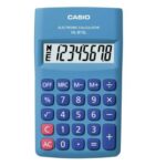 Casio HL815L 8 Digit Pocket Calculator Blue