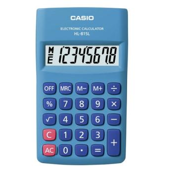 Casio HL815L 8 Digit Pocket Calculator Blue Casio HL815L 8 Digit Pocket Calculator Blue