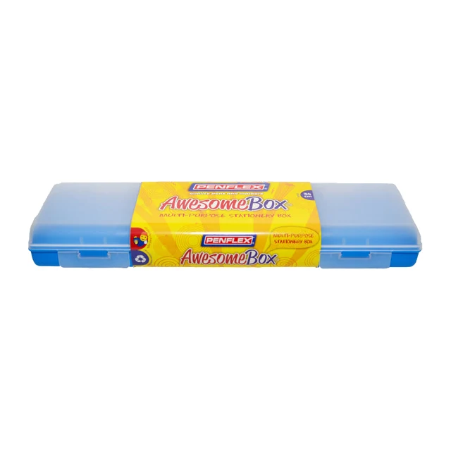 Penflex Pencil Cases Awesome Box Blue Penflex Pencil Cases Awesome Box Blue