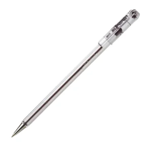 Pentel BK77 Superb 0.7mm Fine Ballpoint Crystal Barrel Black
