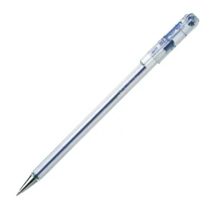 Pentel BK77 Superb 0.7mm Fine Ballpoint Crystal Barrel Blue