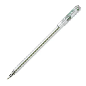 Pentel BK77 Superb 0.7mm Fine Ballpoint Crystal Barrel Green