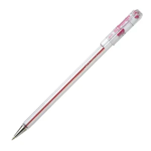 Pentel BK77 Superb 0.7mm Fine Ballpoint Crystal Barrel Pink