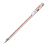 Pentel BK77 Superb 0.7mm Fine Ballpoint Crystal Barrel Red