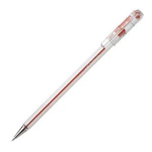 Pentel BK77 Superb 0.7mm Fine Ballpoint Crystal Barrel Red