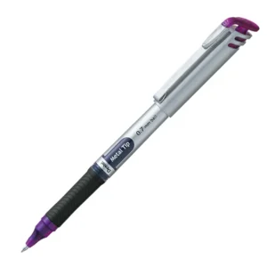Pentel BL17 Energel 0.7mm Metal Tip Roller Ball Rubber Grip Violet