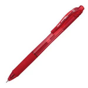Pentel BLN105 Energel-X 0.5mm Needle Tip Roller Ball Rubber Grip Retractable Red
