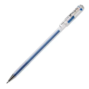 Pentel Hybrid Gel Ink Rollers - K105 Hybrid Roller 0.5mm Rolller Pen Crystal Body Blue